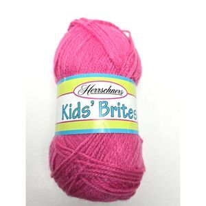 Herrschners Kids' Brites Pink Flame Yarn Skein Acrylic 265 Yds. Rated 3 Bright